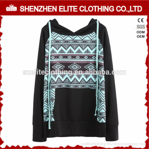 Oversized Plain High Quality Womens Raglan Sleeve Hoodies